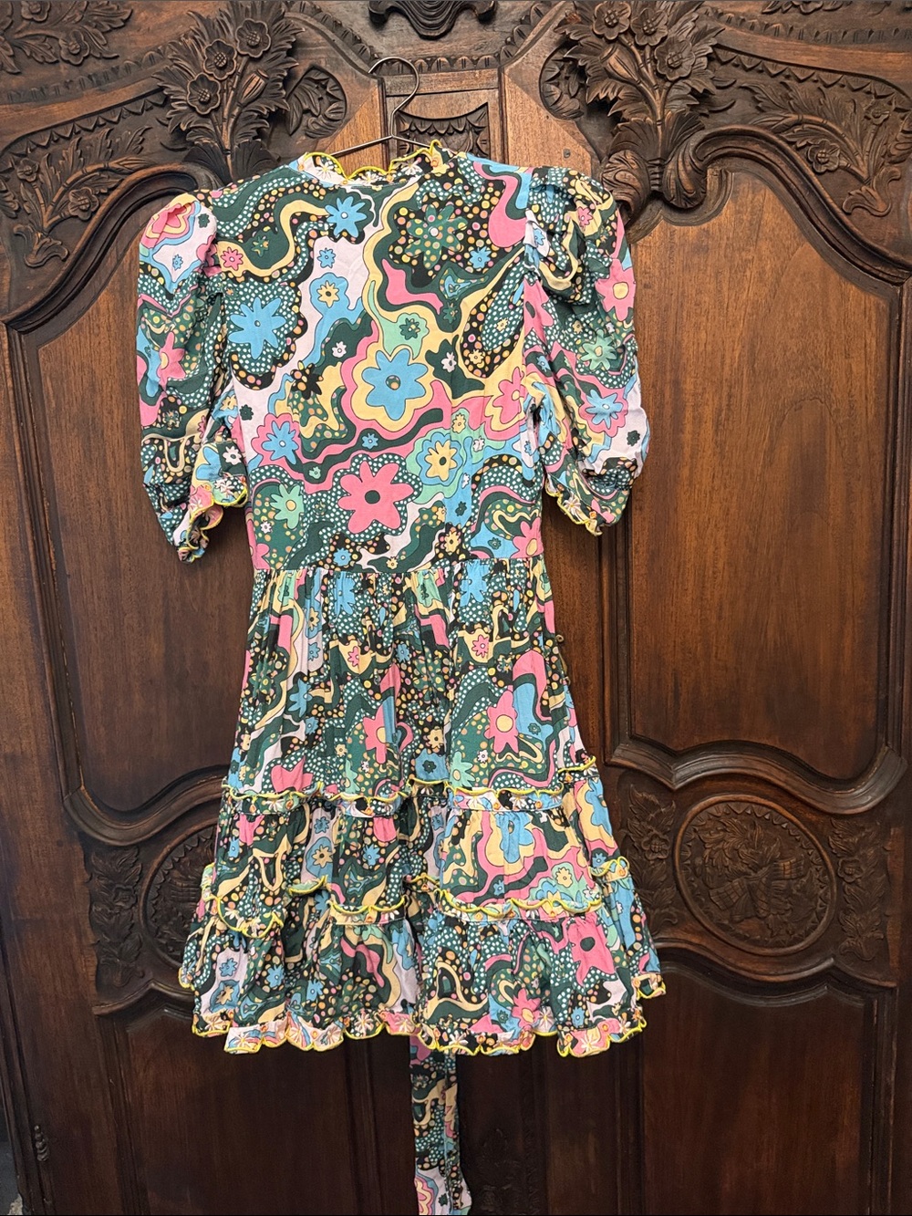 CeliaB Hortensia wrap Dress large - Picture 7 of 7